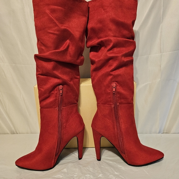 Yoki BOOTS RED Sz 8 - Picture 3 of 7